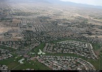 Photo by elki | Las Vegas  plane, houses